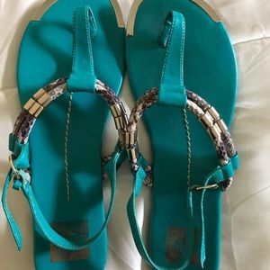 Dolce Vita sandals with croc accent